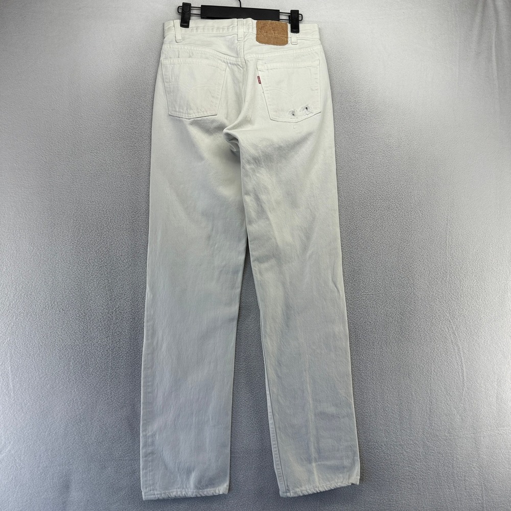 Vintage Levis Jeans Mens FITS 28x33 White 501xx 501 xx Made In USA Straight 90s
